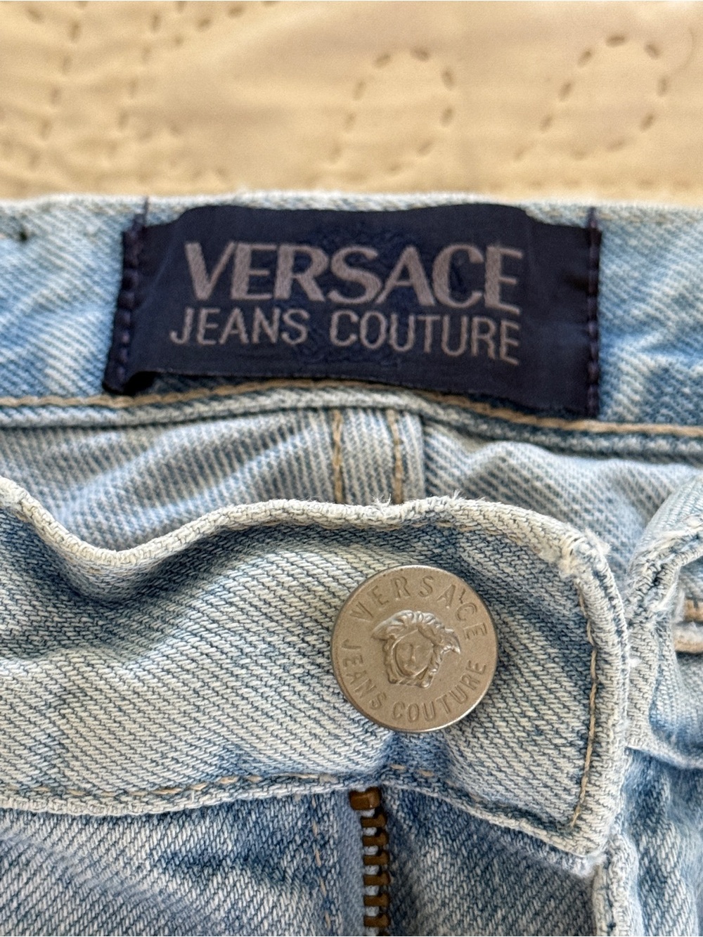 Versace women’s jeans, European Tag says 31 and 45. American size approximate 4